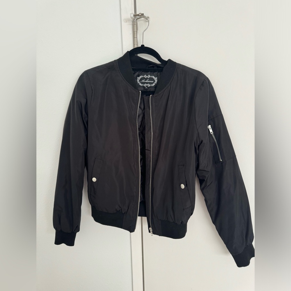 Black Bomber Jacket